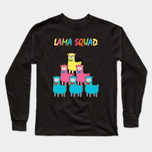 The colourful Lama Squad Long Sleeve T-Shirt
